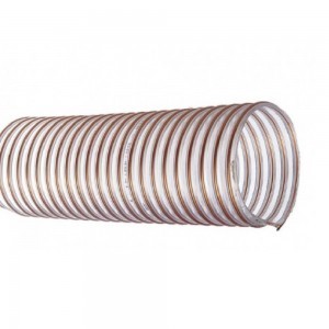 305 hose for abrasive materials, for transportation of complex materials - sand, gravel, grain. Loading and transport hose for glass works, mine processing, steel mills, quarries, ships and docks, cement works. Protective hose against mechanical pressure.