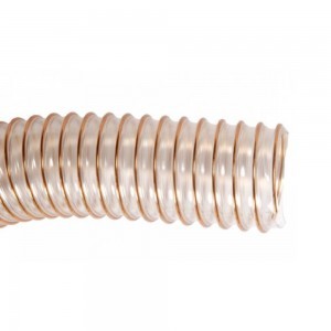110 flexible polyurethane hose for the transport of light solids (eg sawdust, grain, fodder) as well as air and some industrial gases. Widely used in industry (woodworking), agriculture.