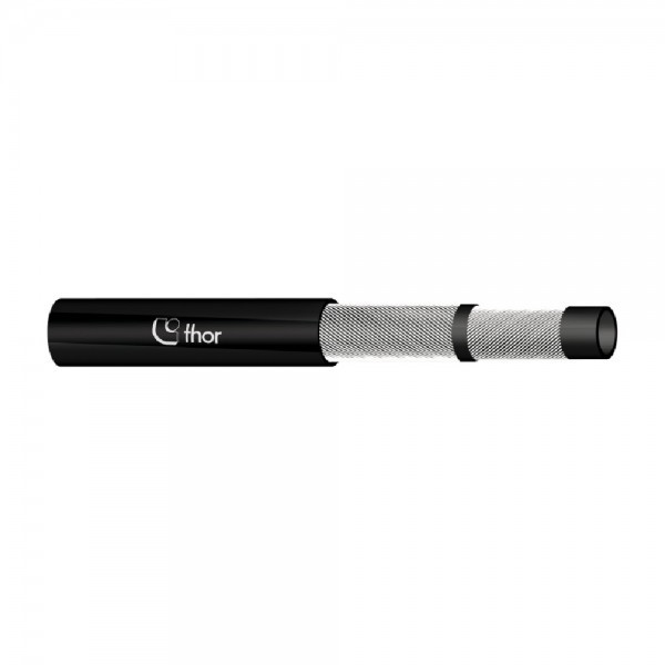 15 Thor universal pressure hose for transporting petroleum products for diesel and mineral oil, grease> 50%, unleaded fuel with max. 5% MTBE and 15% oxygen compounds. Used in agricultural machinery, engine cooling systems and wherever grease, compressed air, water, fuel or oil is used.
