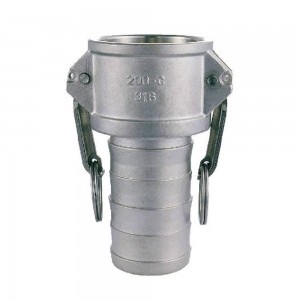 Connectors for petroleum, chemical, water, industrial fluids. Made of aluminum (AL), stainless steel (SS) and polypropylene (PP).