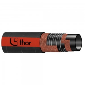76 Thor hose for pumping and transporting hot bitumen, paraffin and grease. Suitable for use in tank trucks and the oil industry. It can also be used for pumping and transporting hydraulic fluids.