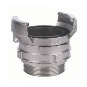 Guillemin coupling BSP Male thread. Mainly used for tanker trucks, silos in industry and agriculture (mainly in BeNeLux). Couplings made of stainless steel , aluminium or polypropylene.